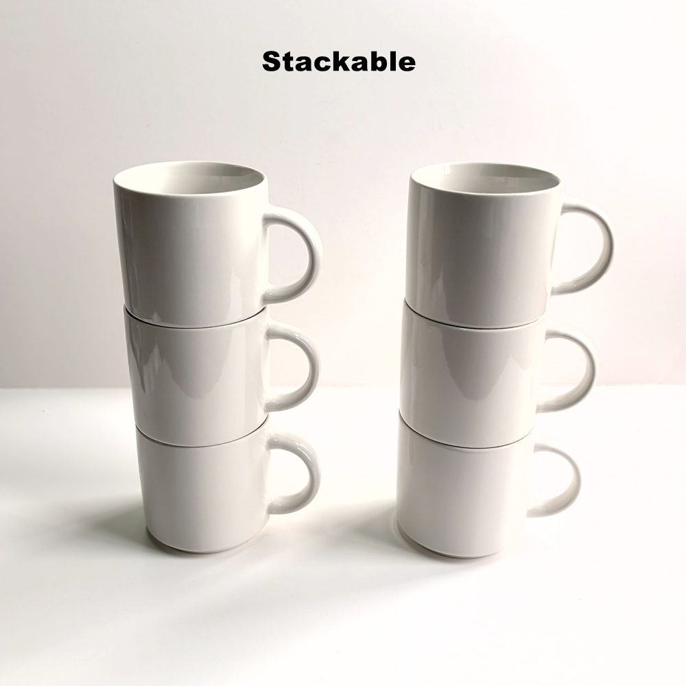 Sublimation Mug White - Ensemble de 6 tasses à café