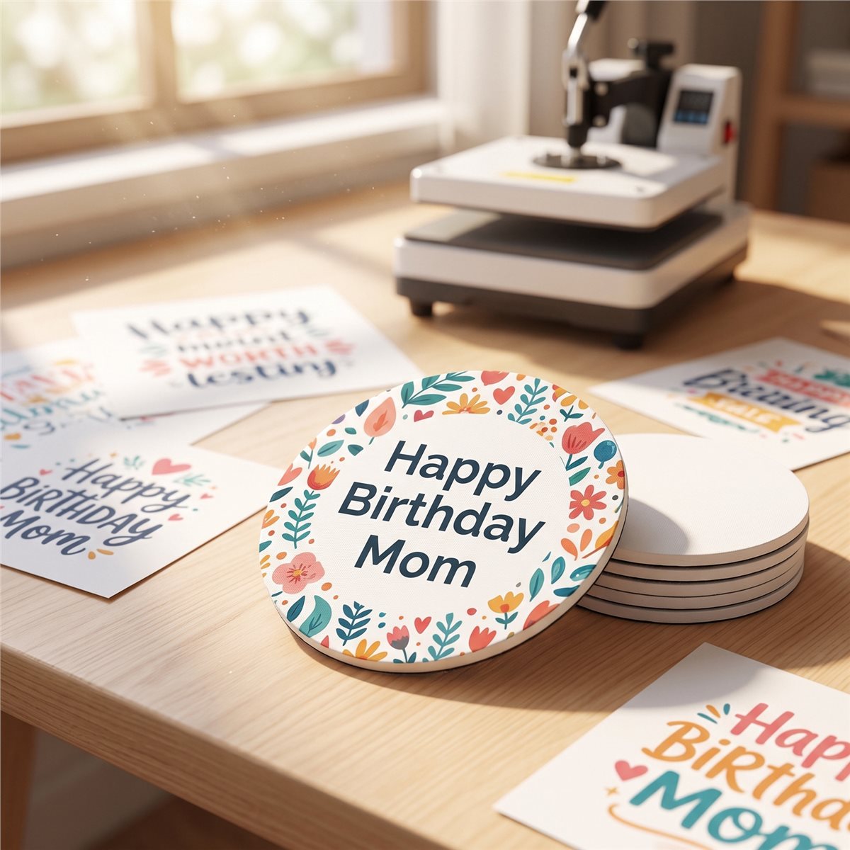 Coaster Sublimation Blank - 【ABFS】80 pièces de sous-verres vierges pour