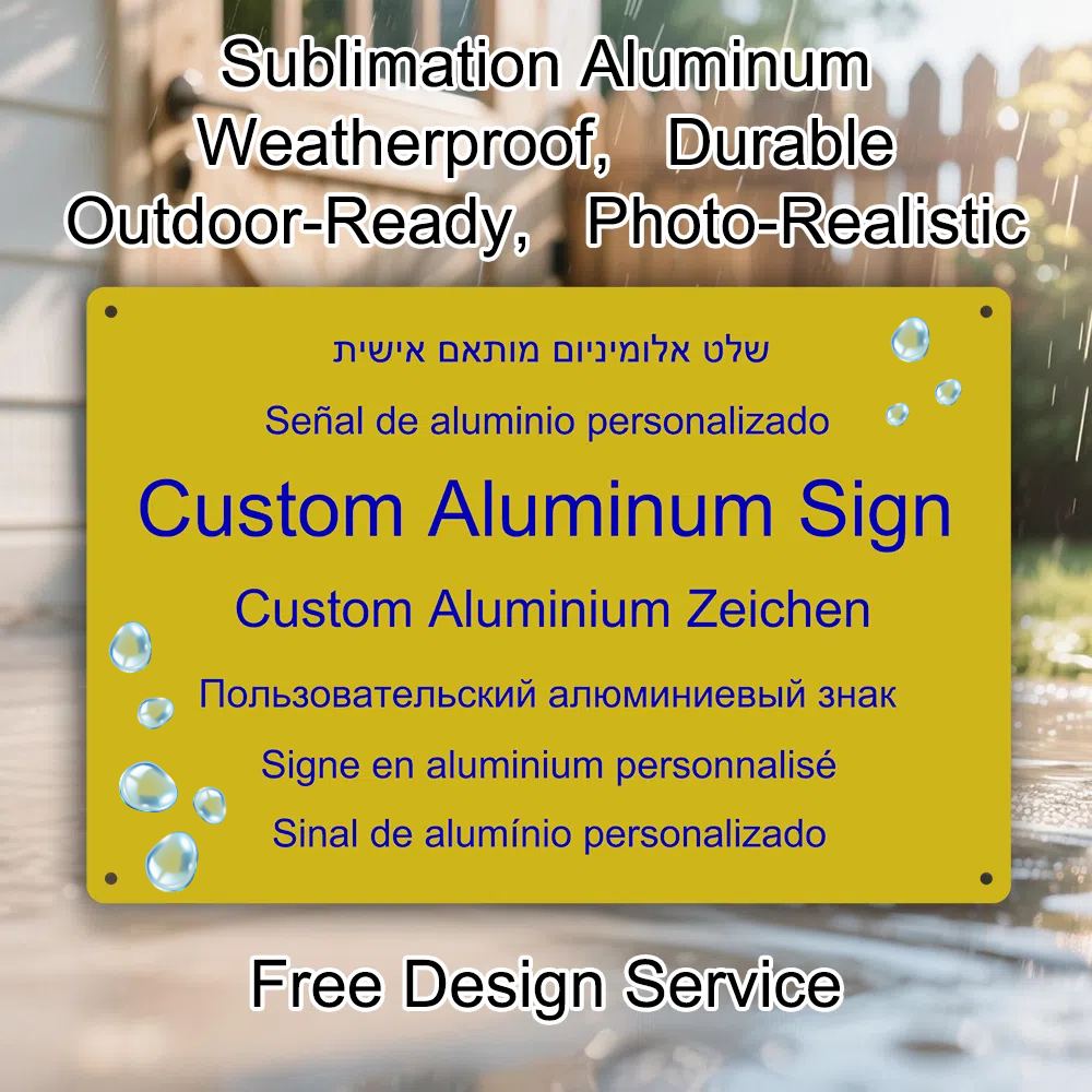 Photo Acrylic Block - Plaque Aluminium Personnalisée Photo Jardin/Intérieur Imperméable