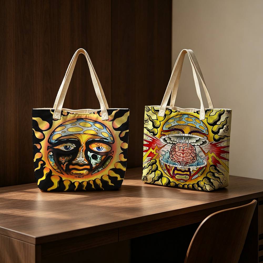 Tote Bag Sublimation - Sac fourre-tout pliable léger Sublime Band,