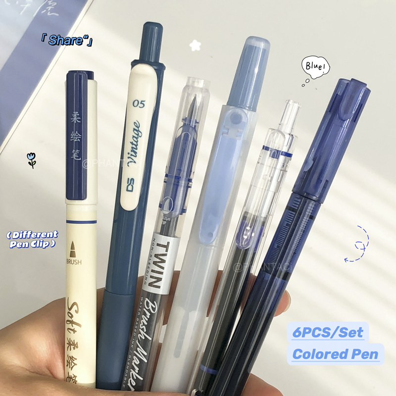 Pentel Pen Energel - Lot de 6 stylos de calligraphie