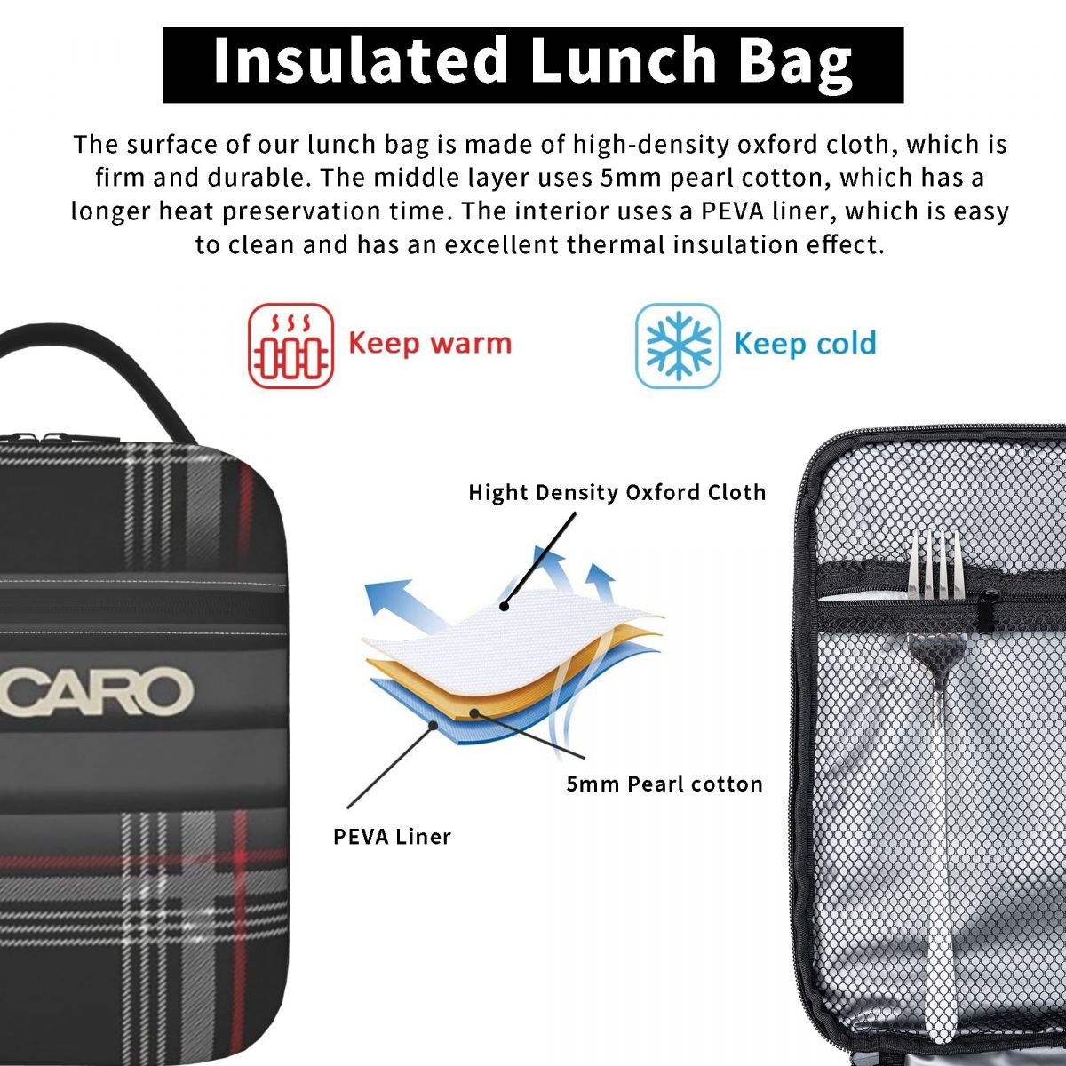 Sac isotherme à carreaux écoss - Tote Bag Sublimation avis et prix